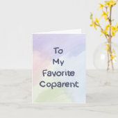 Carte coparent (Fleur jaune)