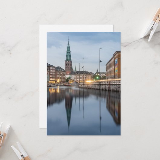 Carte Copenhague Danemark (Devant/Arrière en situation)