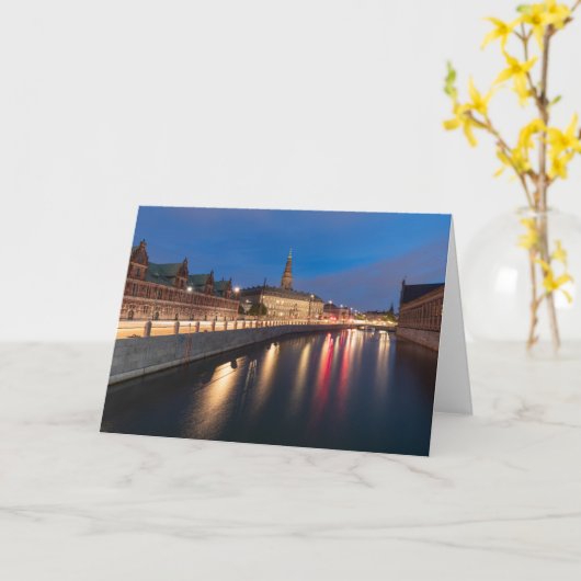 Carte Copenhague Danemark (Fleur jaune)