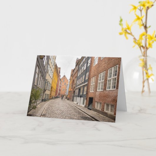 Carte Copenhague Danemark (Fleur jaune)