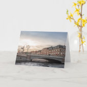 Carte Copenhague Danemark (Fleur jaune)