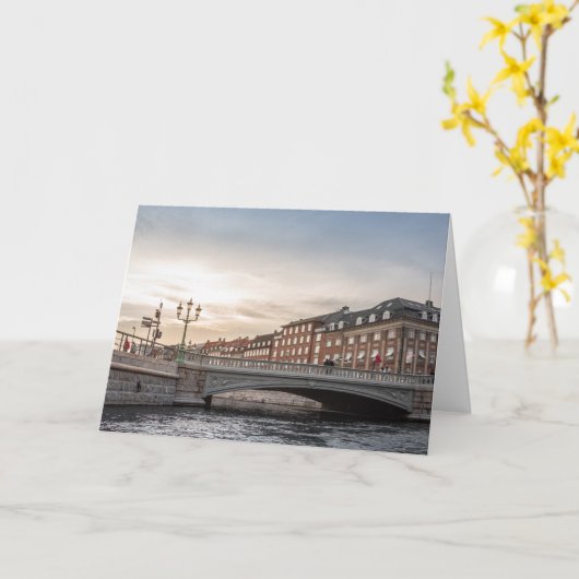 Carte Copenhague Danemark (Fleur jaune)