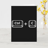 Carte Copier Coller Ctrl C Ctrl V Papa Fils Joyeux Papa (Fleur jaune)