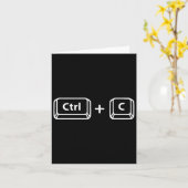Carte Copier Coller Ctrl C Ctrl V Papa Son Heureux Père& (Fleur jaune)