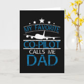 Carte Copilote papa (Fleur jaune)