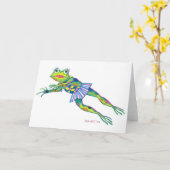 Carte Copyright "Miss Froggy" ©2003 SylviART™ (Fleur jaune)