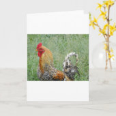 Carte Coq (Fleur jaune)