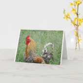 Carte Coq (Fleur jaune)