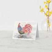 Carte Coq Americana de Sherry (Fleur jaune)