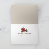 Carte Coq Aquarelle Pour Anniversaire (Intérieur)