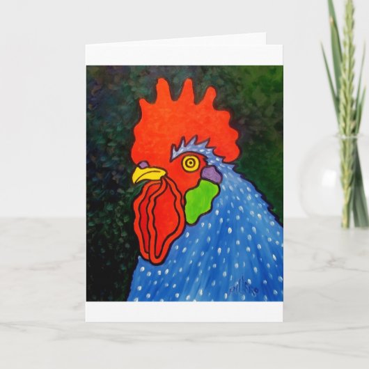 Carte Coq bleu 14 (Devant)