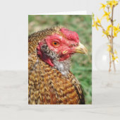 Carte Coq créole Toutes les occasions (Fleur jaune)