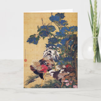 Carte Coq et poule