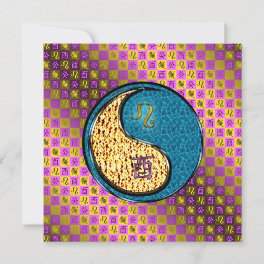 Carte Coq Leo & Water (Devant)