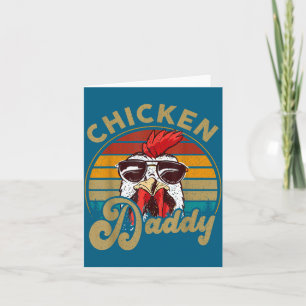 Carte Coq Papa Chemise de Poulet Vintage Drôle Agriculte