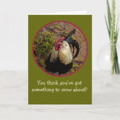 CARTE COQ/TU CROIS AVOIR QUELQUE CHOSE À CRIER (Devant)