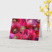 Carte Coquelicot lumineux  (Fleur jaune)