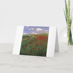 Carte Coquelicots dans le champ SZINYEI MERSE, Pál fleur