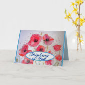 Carte Coquelicots rouges fleur peinture aquarelle Art (Fleur jaune)