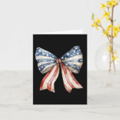 Carte Coquette American Bow Independence Day (Fleur jaune)