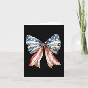 Carte Coquette American Bow Independence Day