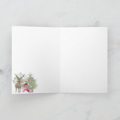 Carte Coquette Arbre de Noël, Sensibilisation au cancer  (Intérieur)