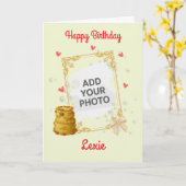 Carte Coquette Birthday Card (Fleur jaune)