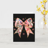 Carte Coquette Bow Christmas Nutcracker Ballet Festive W (Fleur jaune)