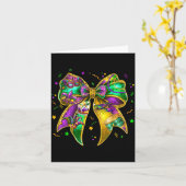 Carte Coquette Bow Mardi Gras New Orleans Fleur De Lis F (Fleur jaune)