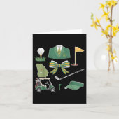 Carte Coquette Bow Masters Tournoi de golf Graphisme pou (Fleur jaune)