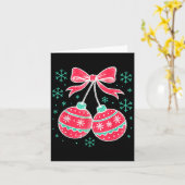 Carte Coquette Bow Nuts Ornement Noël Noël Noël Famille (Fleur jaune)