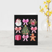 Carte Coquette Bow Père Noël Christmas Tree Cake Sucre d (Fleur jaune)