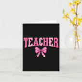 Carte Coquette Bow Retour À L'École Premier Jour Enseign (Fleur jaune)