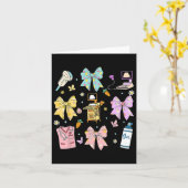 Carte Coquette Bow Sonographer Easter Ultrasound Tech So (Fleur jaune)