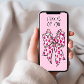 Carte Coquette Capricieuse Ruban Cœur Rose Toute Occasio