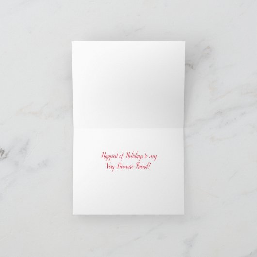 Carte Coquette Christmas Preppy Reindeer (Intérieur)