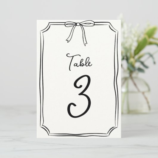 Carte Coquette Coquette Coquette Coquette Chic Numéro de (Debout devant)