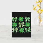 Carte Coquette Patrick's Day Bow,shamrock Lucky Bow Funn (Fleur jaune)