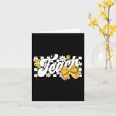 Carte Coquette Professeur Nœud Papillon Professeur Appré (Fleur jaune)