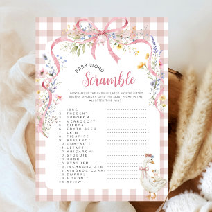 Carte Coquette Rose à Carreaux Jeu de Mots Méli-Mélo Sil