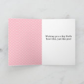 Carte Coquette rose Bow Bonne fête des mères (Intérieur)