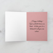 Carte Coquette Rose Ruban & Gingham Sweet 16 (Intérieur)