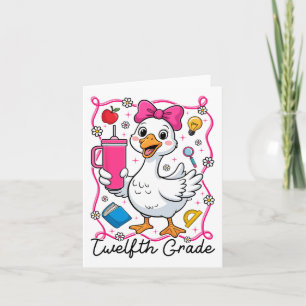 Carte Coquette Silly Goose Fille de 12e année 1er Jour O