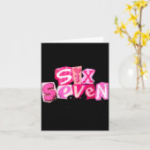 Carte Coquette Six Sept Valentin Citation Drôle 67 Meme  (Fleur jaune)