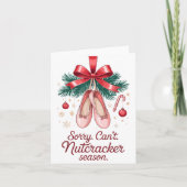 Carte Coquette Sorry Can't Nutcracker Season Sugar Plum (Devant)