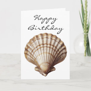Carte Coquillage Joyeux Anniversaire