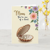 Carte Coquillage Spécial Maman (Fleur jaune)