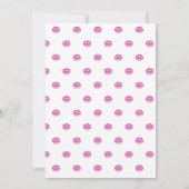 Carte Coquillage vert Fille rose Baby shower floral (Dos)