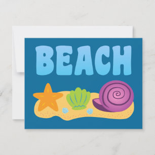 Carte Coquillages De Plage