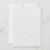 Carte Coquillages nautiques rustiques Enregistrer la dat (Dos)